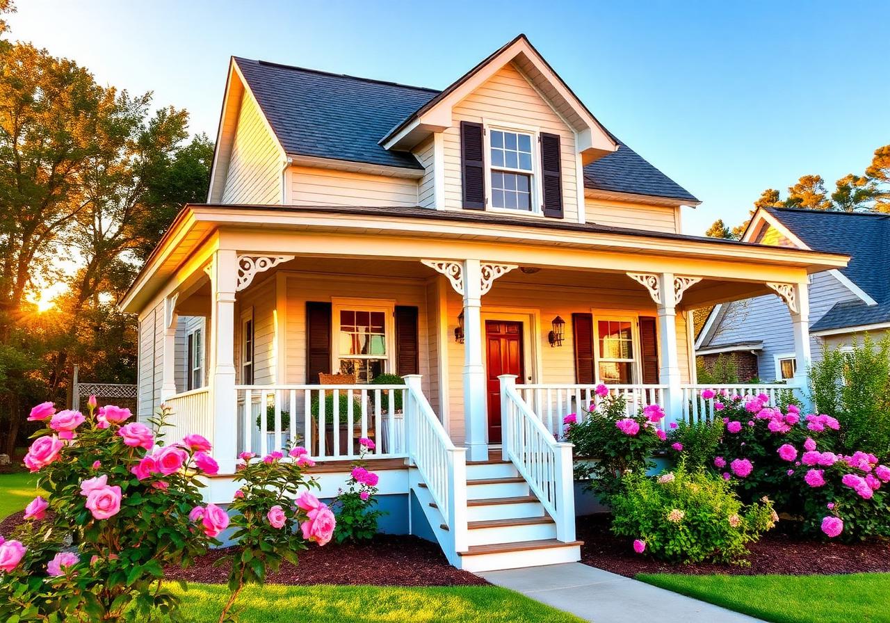 Charming Georgia cottage home with porch